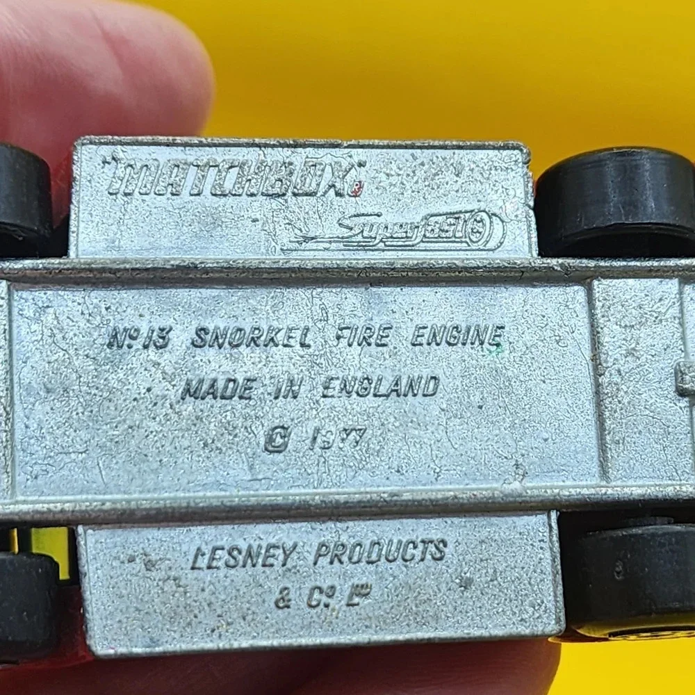 3 Vintage Lesney Car Lot 77 Snorkel Fire Engine 66 Cattle Truck 75 Mini Ha Ha